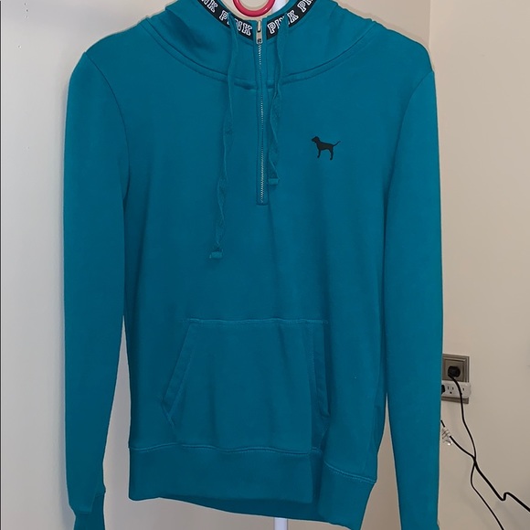 VS pink quarter zip hoodie - Picture 1 of 2